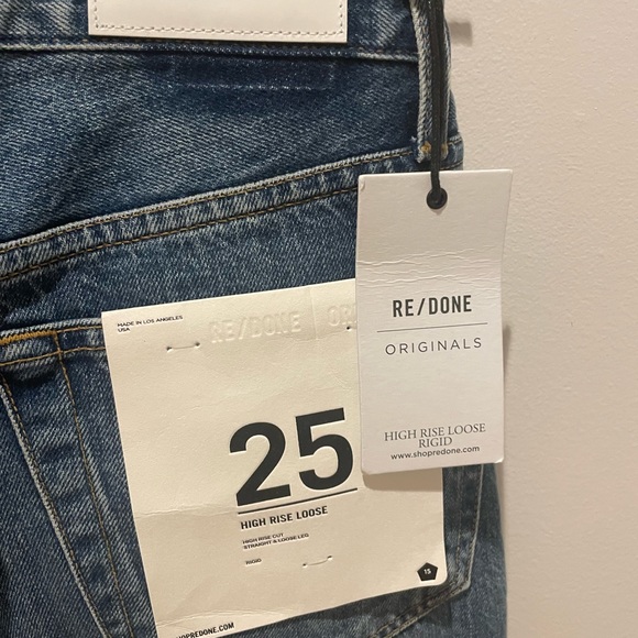 Re/Done High Rise Loose Rigid Jeans - Picture 7 of 7